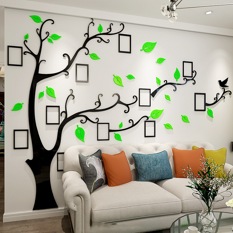 DIY 3D Removable Family Memory Tree Photo Frame Wall Decals Living Room Art House Wall Stickers Decoration Custom Sticker