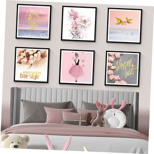 Girls Room Pink Ocean Nordic Posters And Prints Wall Stickers decorated girls Children's Bedroom decorative