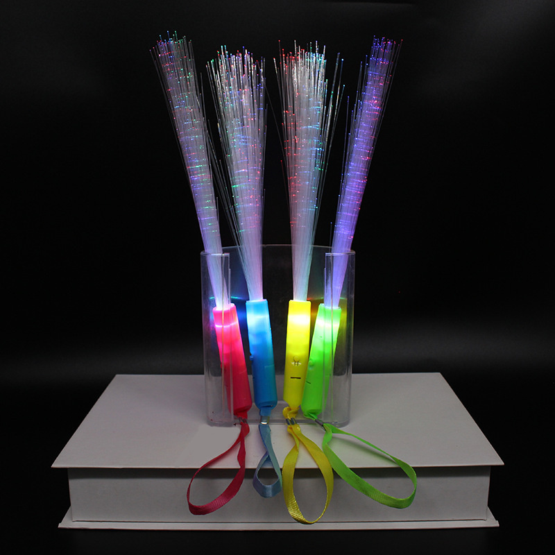 Fiber Optic Wands Light Up Rod Glow Wands Led Sticks Flash Stick for Birthday Bridal Shower Wedding Cheer up Favors Party