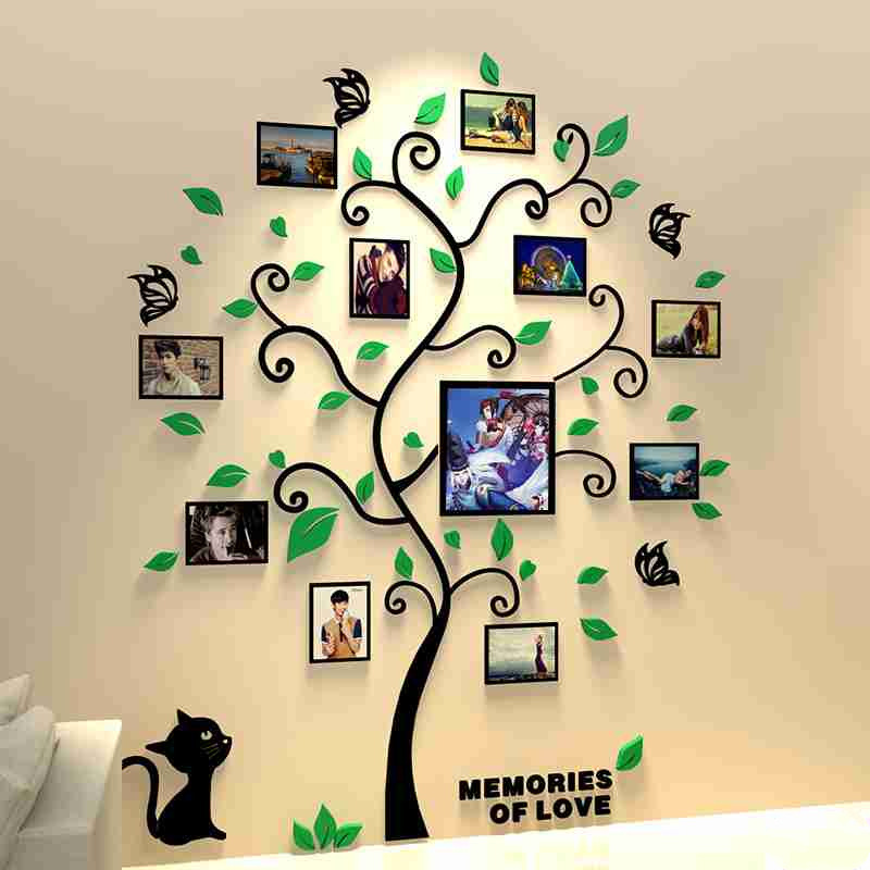 Photo Frame Custom Wall Decoration Stickers 3d Wallpaper For Home Decoration Family Photo Frame Wallstickers Home Decor Wall Art