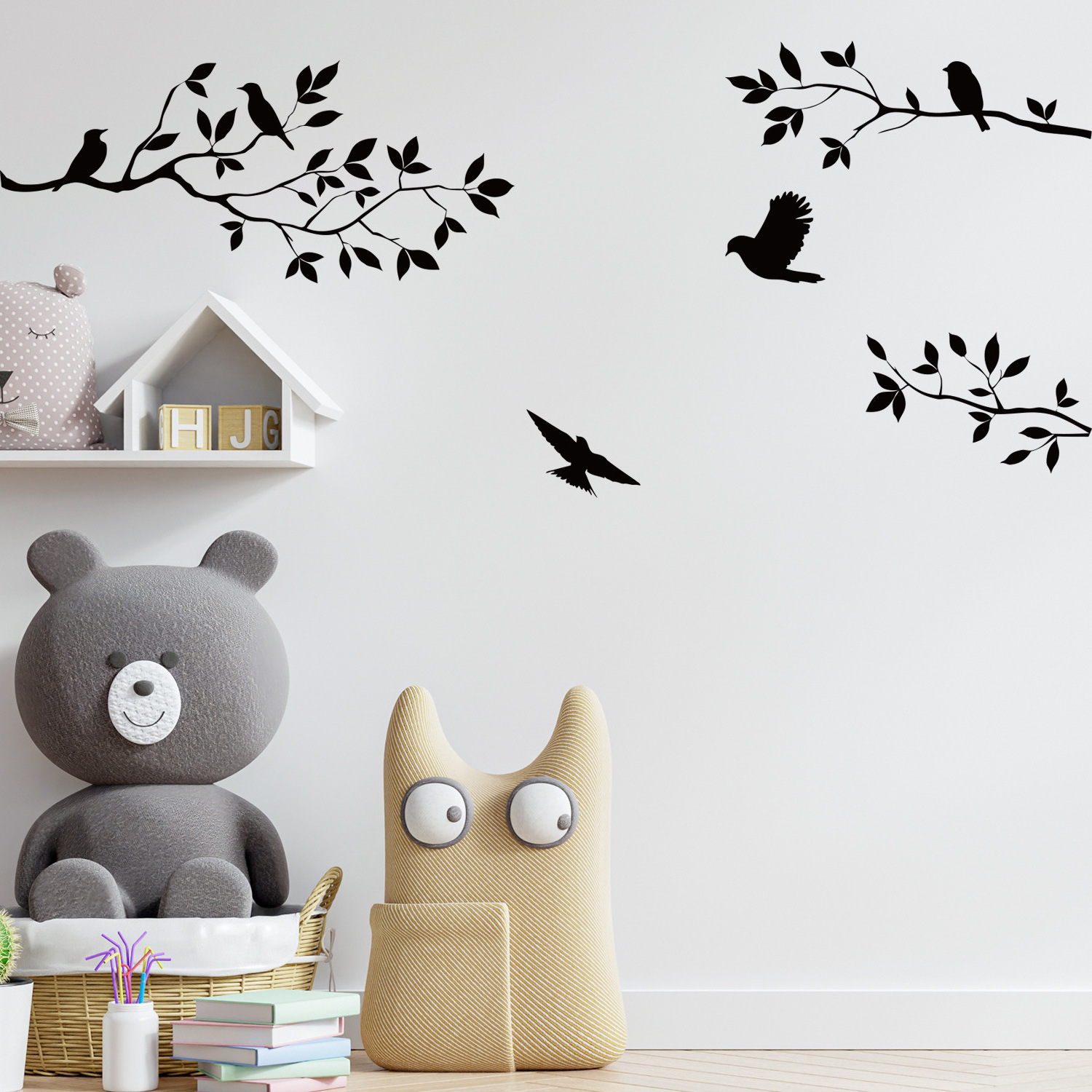 Tree Bird Removable Wall Sticker Vinyl Art Decal Mural Home DIY Decor Tree branches bird wall sticker Wall Mural wallpaper