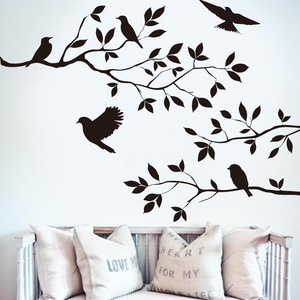 Tree Bird Removable Wall Sticker Vinyl Art Decal Mural Home DIY Decor Tree branches bird wall sticker Wall Mural wallpaper