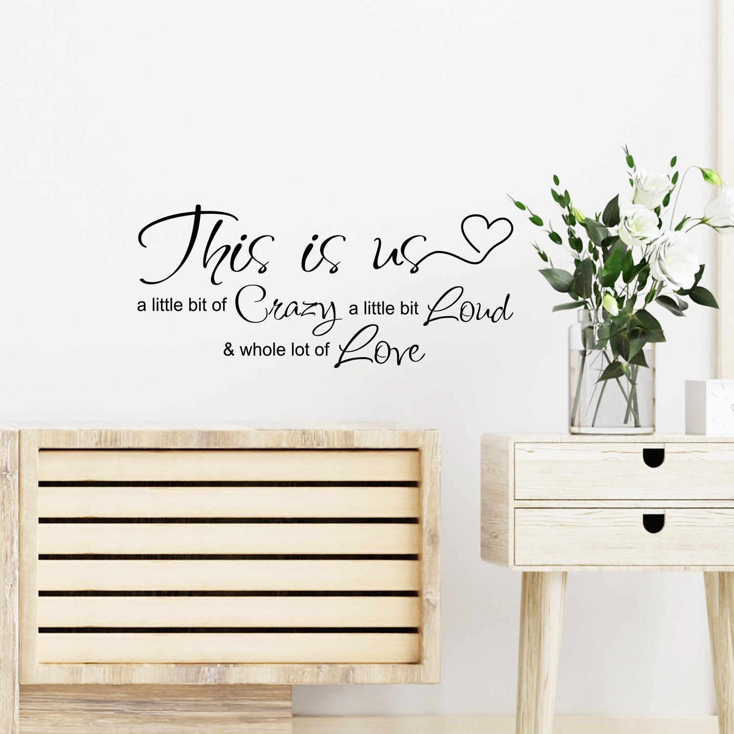 This is us Family Wall Decal Our Life Story Home Quote Art Stickers Home Decor Living Room Bedroom Entryway Vinyl Decals