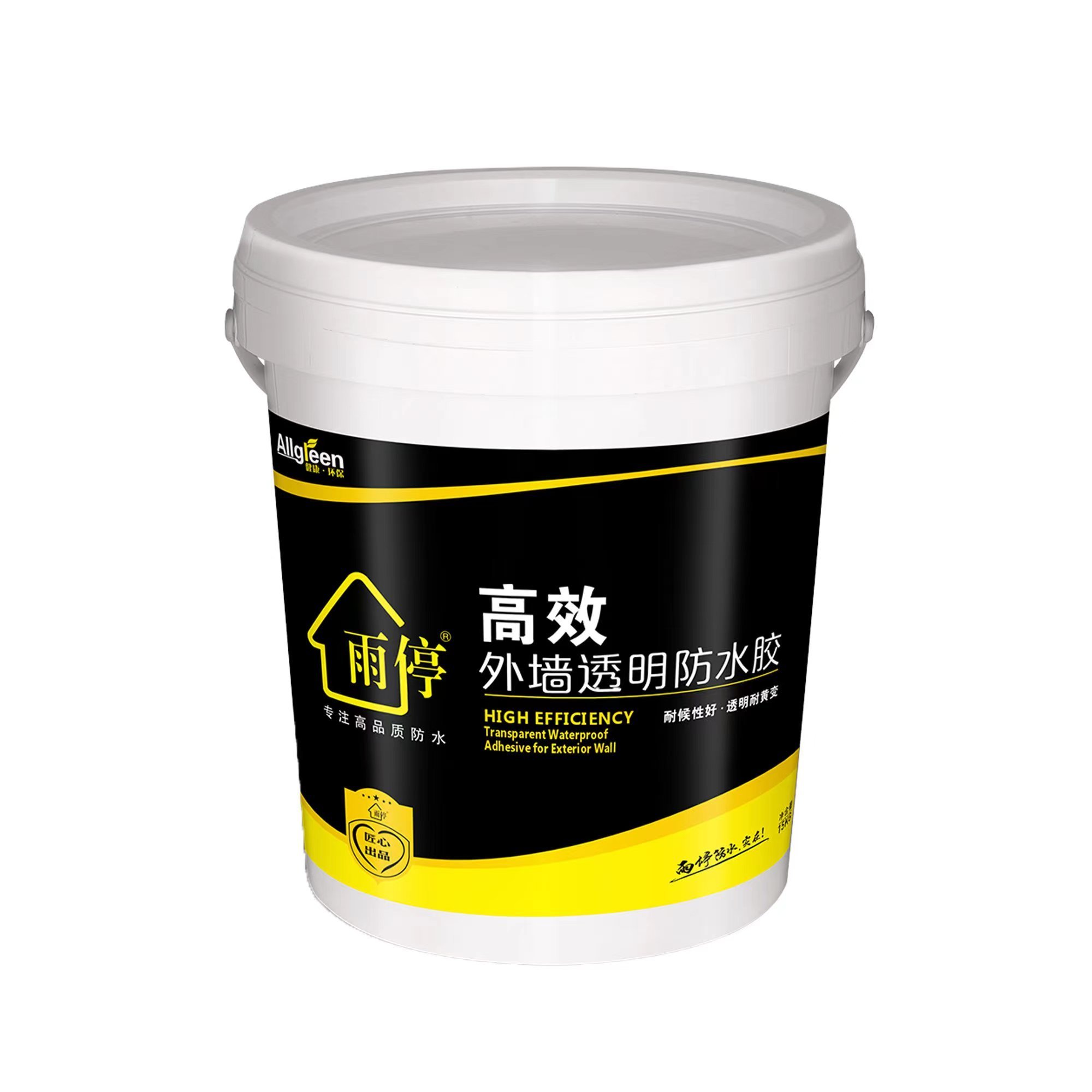 External wall transparent waterproof adhesive