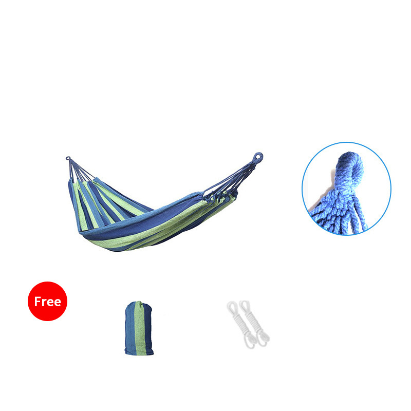 Manufacture Top Quality Canvas Camping Hammock Portable Travel Hammock Indoor Outdoor Hammock Without Stand