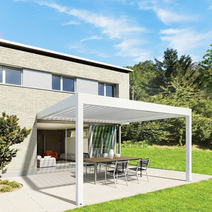 Manufacture Automatic Waterproof Pergola Gazebo 3x4 Outdoor Motorized Aluminum Pergola Brackets