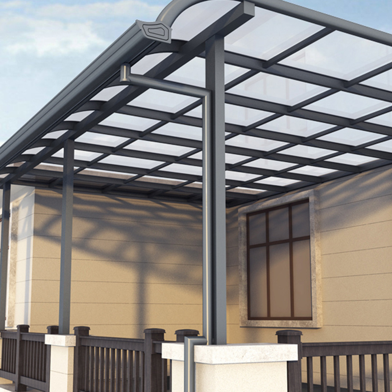 Factory Direct Powder Coated Metal Car Shelters Aluminium Carports Polycarbonate Canopy