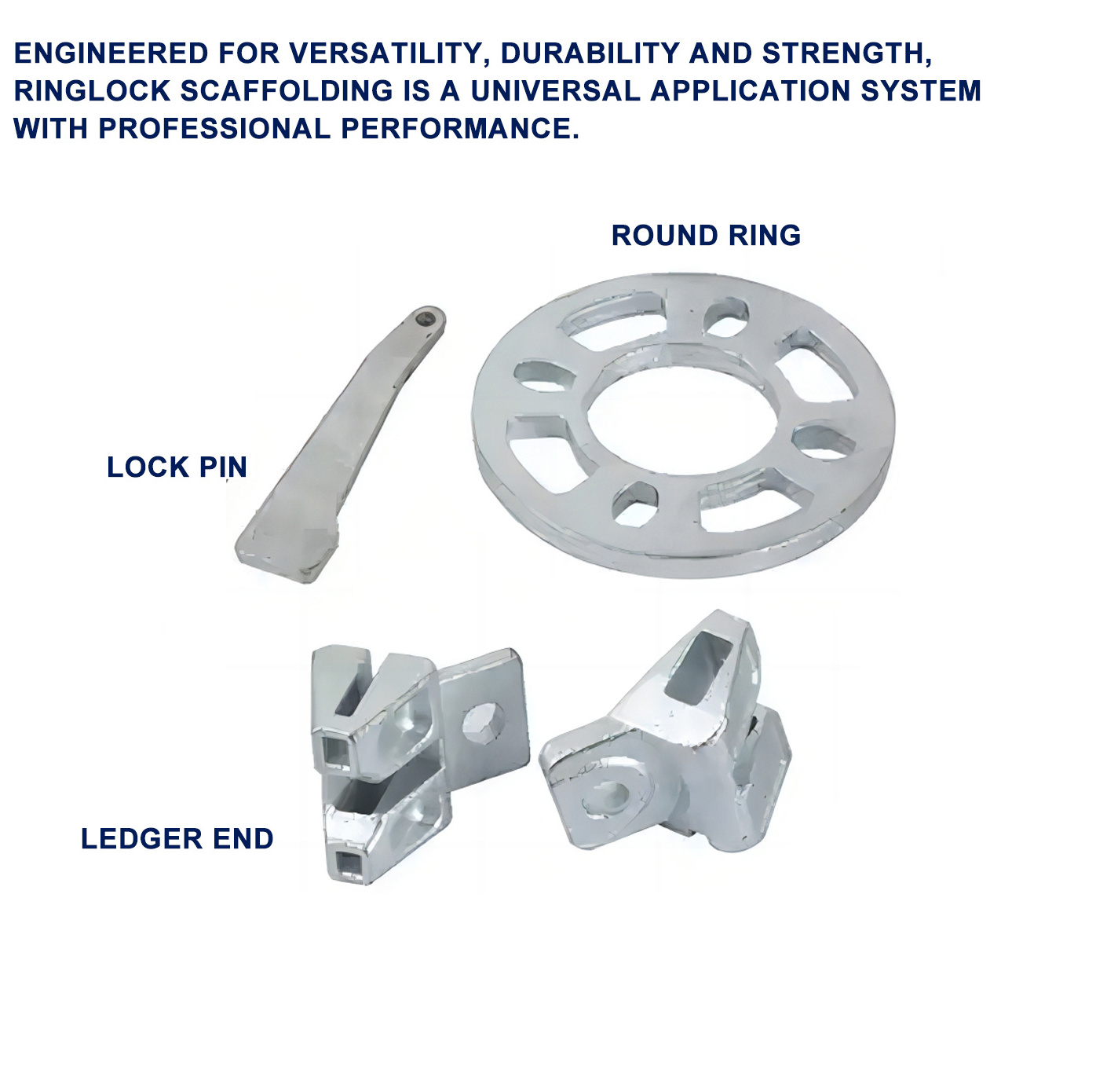 Construction Accessories Galvanized D48 D60 Scaffolding Ringlock System Ledger Rosette