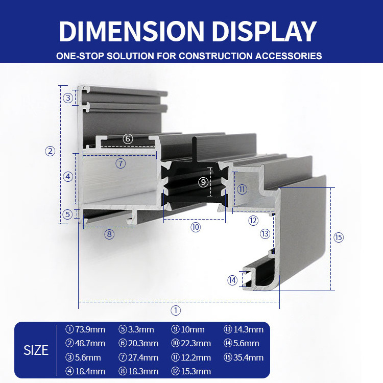 Windows Aluminium Profiles Factory Custom Aluminum Alloy Doors and Windows Profiles For Coastal Architecture