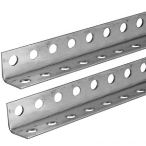 Metal galvanized steel perforated slotted angle bar for garage door