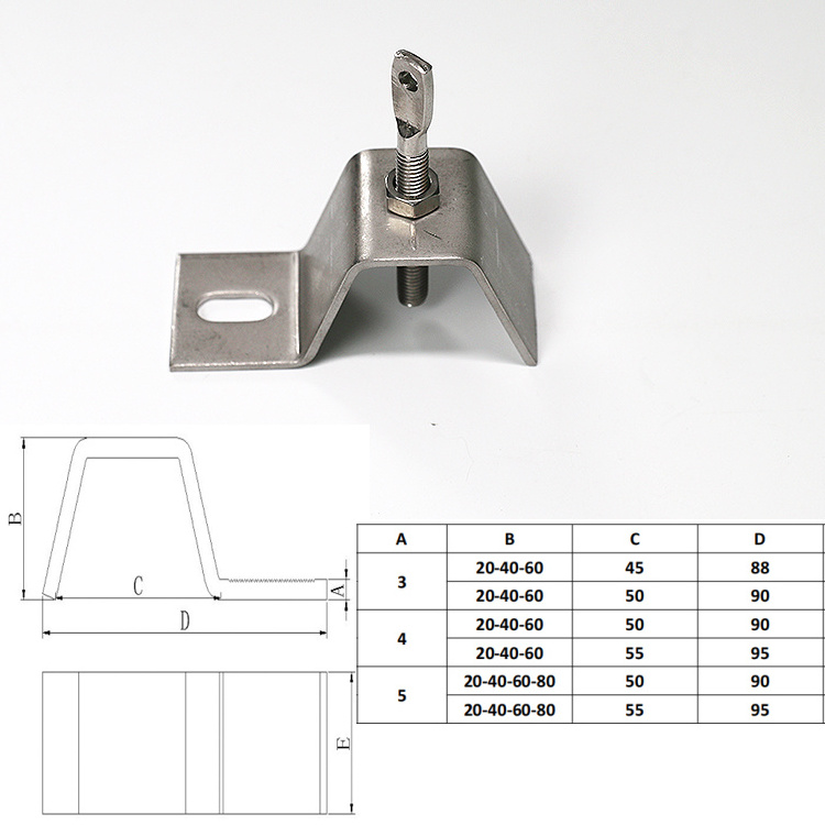 Stone cladding clamp angle 304 angle bracket construction accessories stainless steel marble angle Z bracket