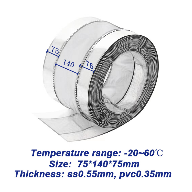 Air duct connector air handling unit ventilation high temperature silicone HVAC flexible connectors fireproof flexible rolls