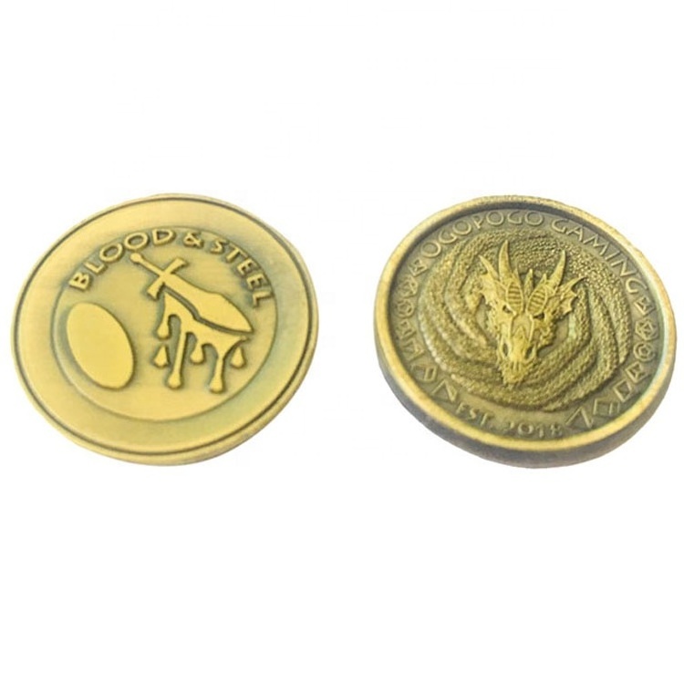 Coin Making Gold-plated Souvenir Brass Metal Tungsten Gold-plated Coin