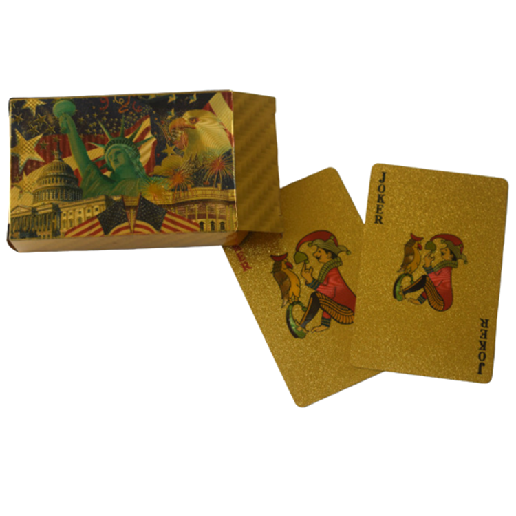 Playing Cards Gold Foil Poker Golden Poker 24K Gold Foil Plated Playing Cards