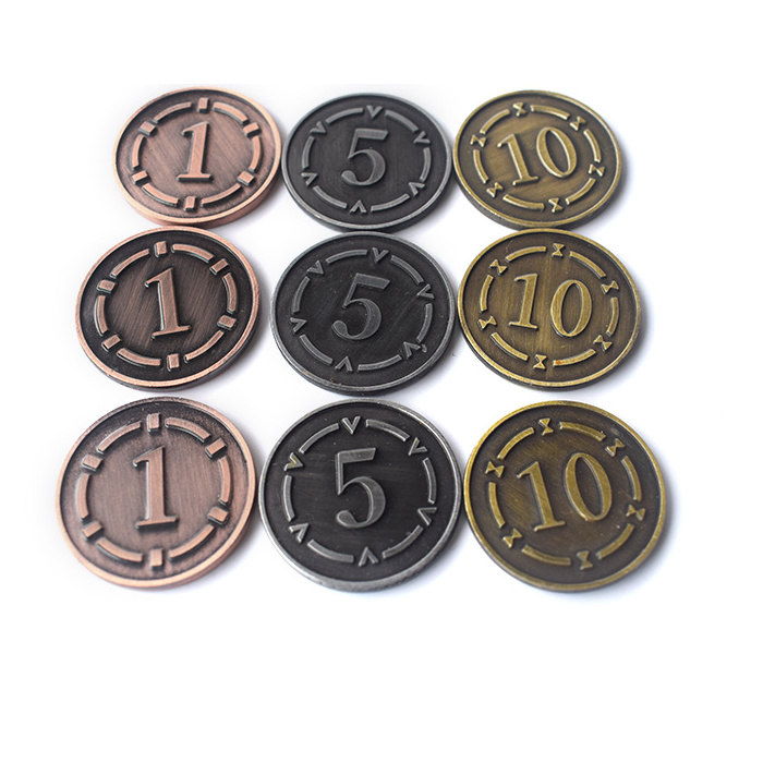 New Arrivals Round Embossed Brass Coins Engraving Die Casting Custom Coins Metal Coin