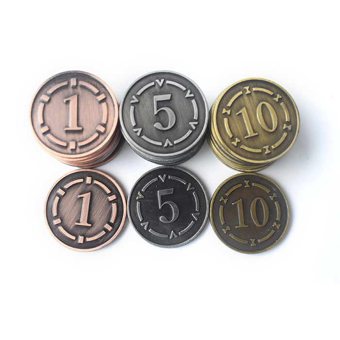 New Arrivals Round Embossed Brass Coins Engraving Die Casting Custom Coins Metal Coin