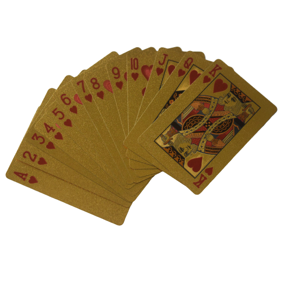 Playing Cards Gold Foil Poker Golden Poker 24K Gold Foil Plated Playing Cards