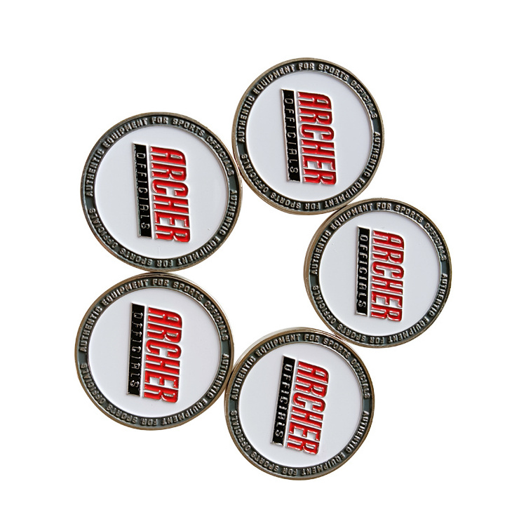 2023 Factory Metal Coins  Soft Enamel Souvenir Coin Custom Logo White Black Challenge Coin