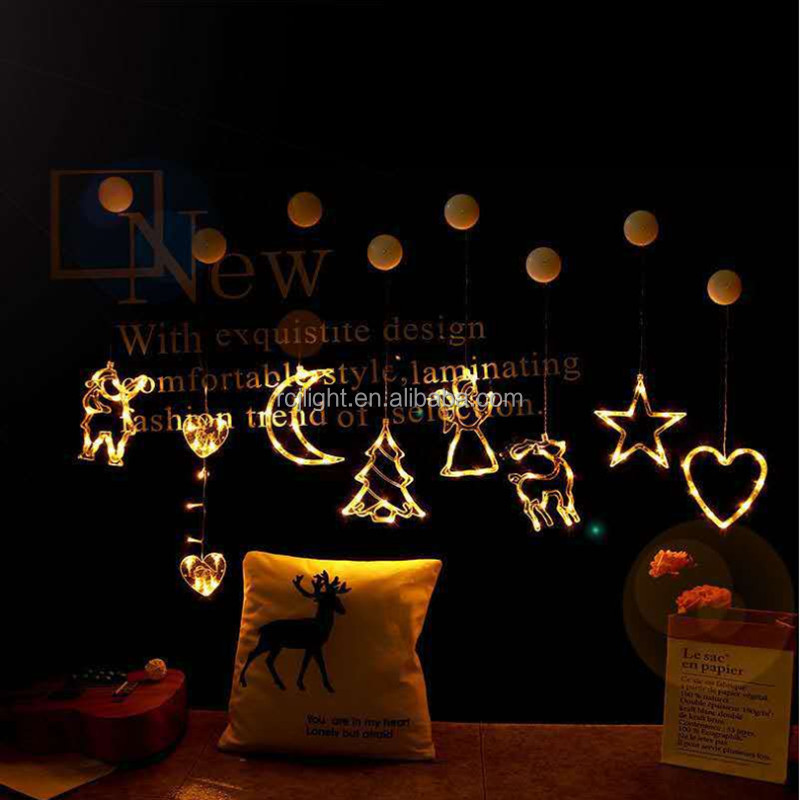 Christmas holiday decorative hanging light Xmas tree deco  small pendant hing lights battery operated led window light