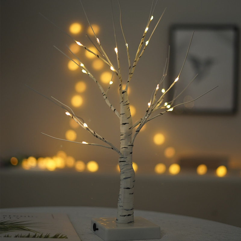 LED Silver Birch Light White Branches Warm White Light Silver Birch Twig Tree for Party Wedding Bedroom Decoration