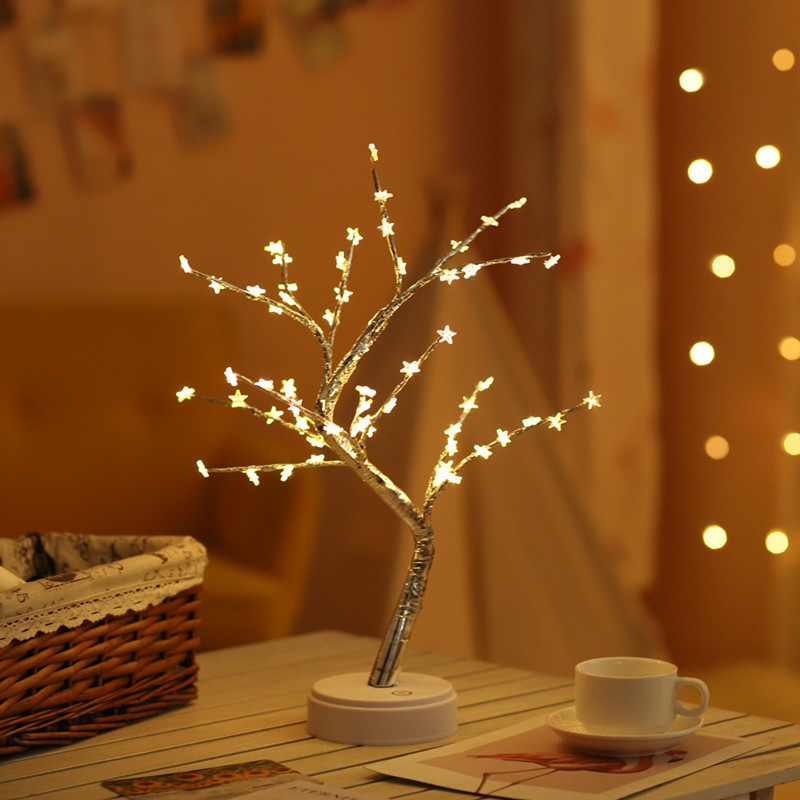 LED Silver Birch Light White Branches Warm White Light Silver Birch Twig Tree for Party Wedding Bedroom Decoration