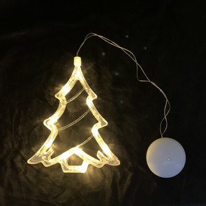 Christmas tree design battery operated Festival Light Led  Window Hanging lights LED Christmas Lights