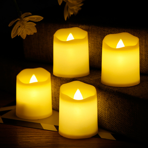 Safety Flameless without remote Birthday Mini Candle Electric Yellow Tea led Light Can