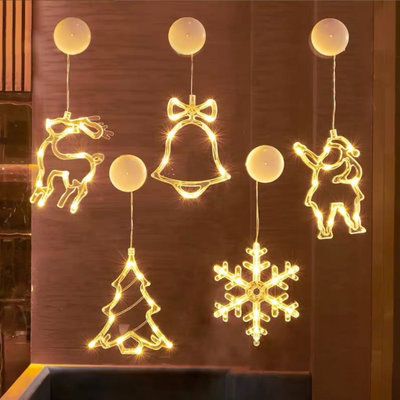 Christmas holiday decorative hanging light Xmas tree deco  small pendant hing lights battery operated led window light