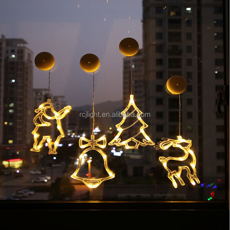 Christmas holiday decorative hanging light Xmas tree deco  small pendant hing lights battery operated led window light