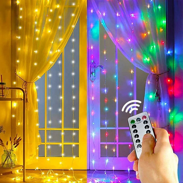 Wholesale Christmas decorative LED Curtain Fairy USB cooper wire String Wall Lights curtain led string light