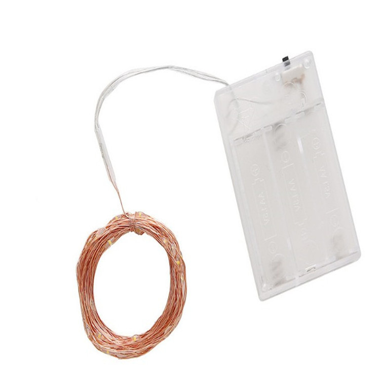 Battery Operated Led Light  10/20/30leds Micro Mini LED Copper Lights String  Battery Light String