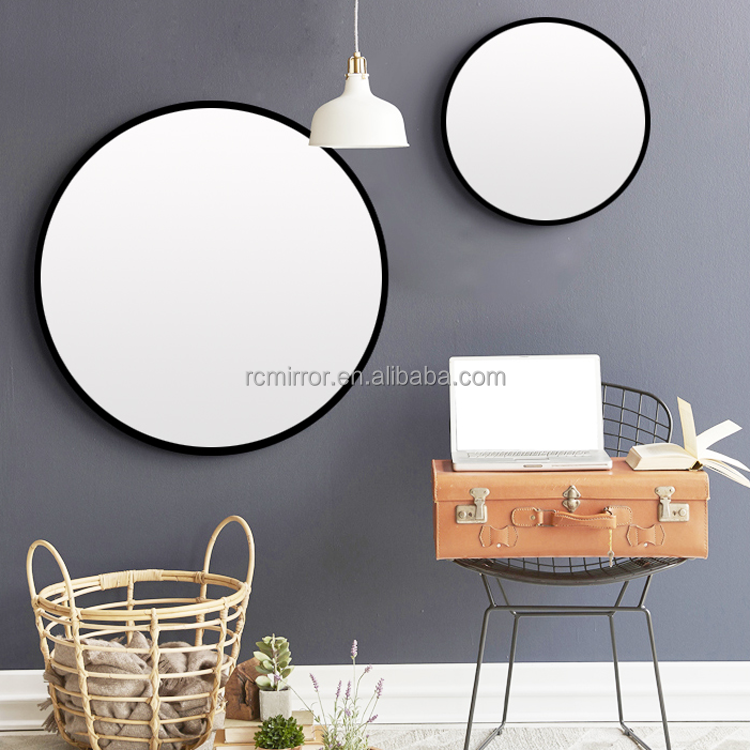 Round Goldaluminium Intermetallic Frame Wholesale Nordic Hot Selling Luxury Modern New Year Glass Mirror Wall Art