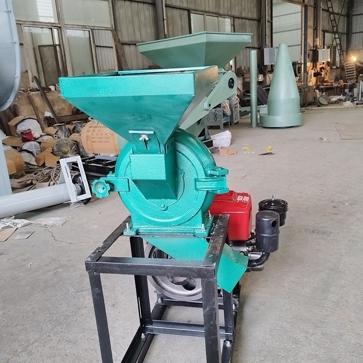 Wet and Dry Grain and Spice Grinder Corn Mill Soybean Feed Milling Machine Gear Disk Mill for Feed Mixer