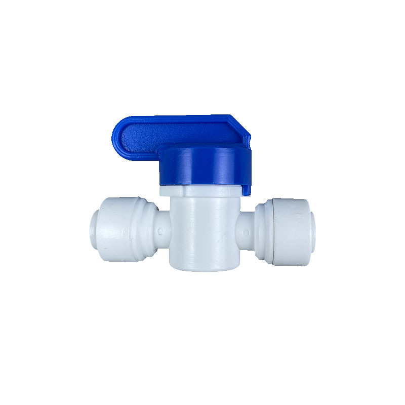 Speedfit 1/4 Inch Shut Off Valve, Push to Connect Plastic Plumbing Fitting, Water ball valve