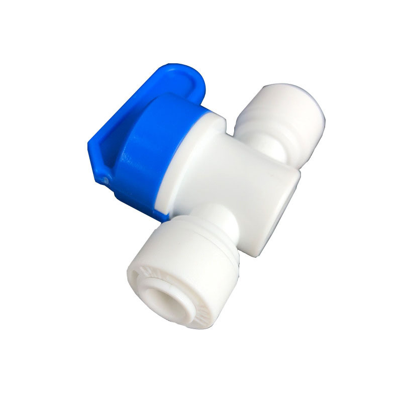 Speedfit 1/4 Inch Shut Off Valve, Push to Connect Plastic Plumbing Fitting, Water ball valve