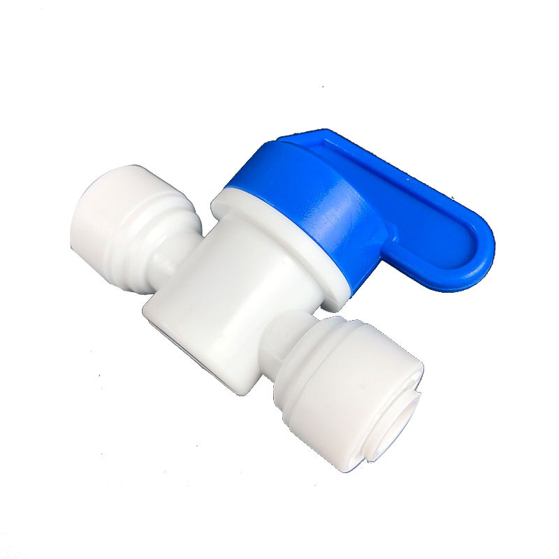 Speedfit 1/4 Inch Shut Off Valve, Push to Connect Plastic Plumbing Fitting, Water ball valve