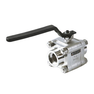 HBV-100 High Pressure Stainless Steel Ball Valve 4" Casting SS ball valve 3 pieces full open global valve