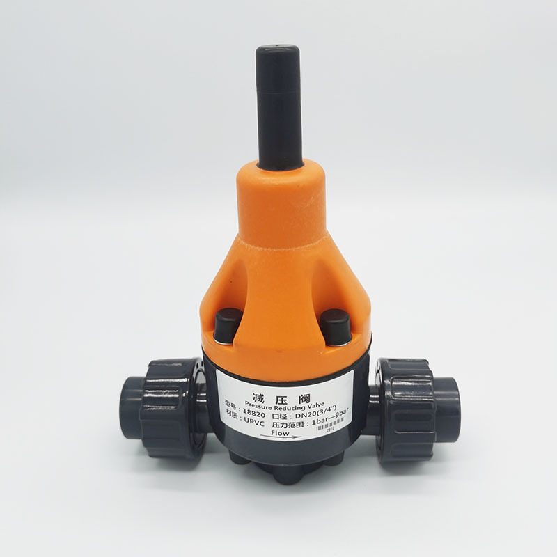 PVC Back pressure regulator valve 188020 UPVC water reducing valve Bonding thread flange connection type