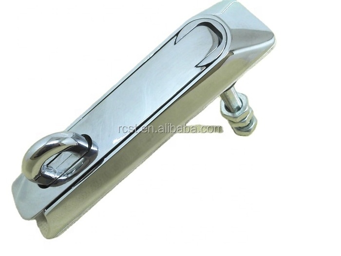 Chrome plated Zinc Alloy Swing Handle Lock Electric Panel Door Latch Padlockable For Cabinet