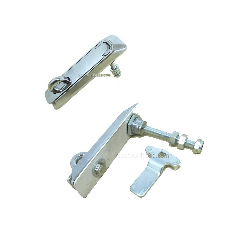 Chrome plated Zinc Alloy Swing Handle Lock Electric Panel Door Latch Padlockable For Cabinet