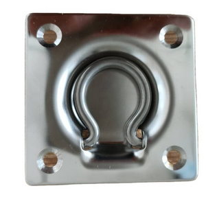 Recessed Mount stainless steel D-Ring tie down latch for car truck drawer trailer kitchen fridge slide