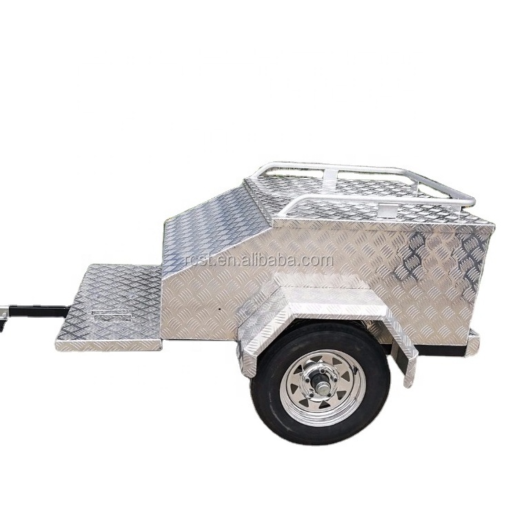 Aluminum / Alloy Motorcycle Behind Cargo Trailer, Luggage Trailer