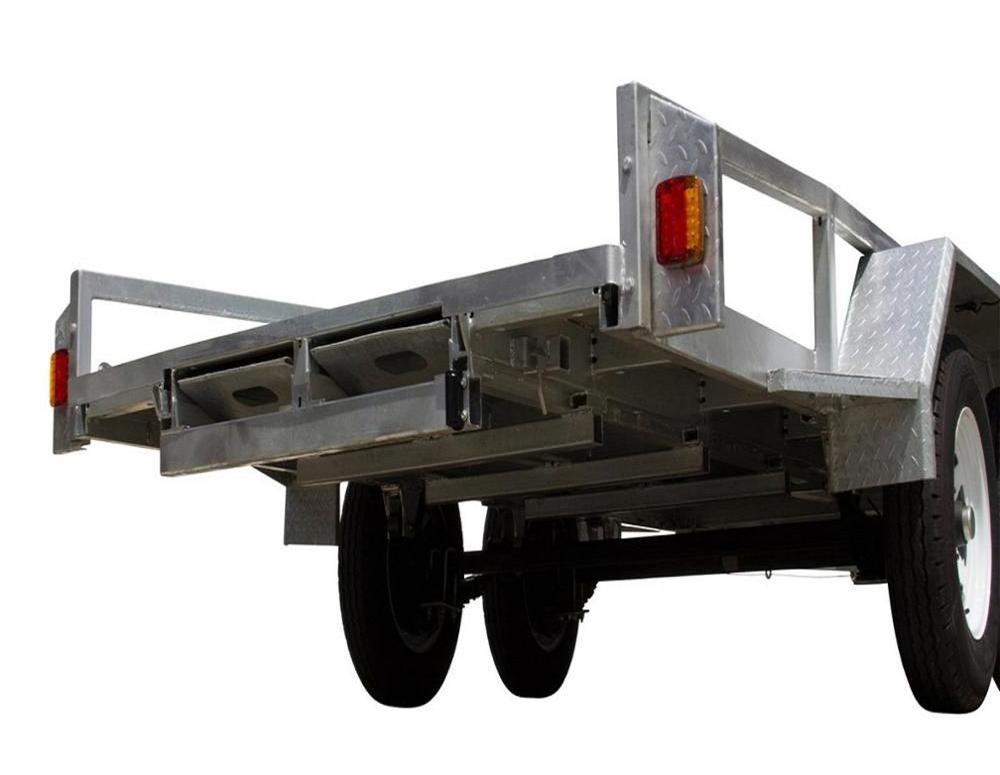 Galvanized heavy duty ATV trailer / double axle car hauling utility trailer truck farm trailer