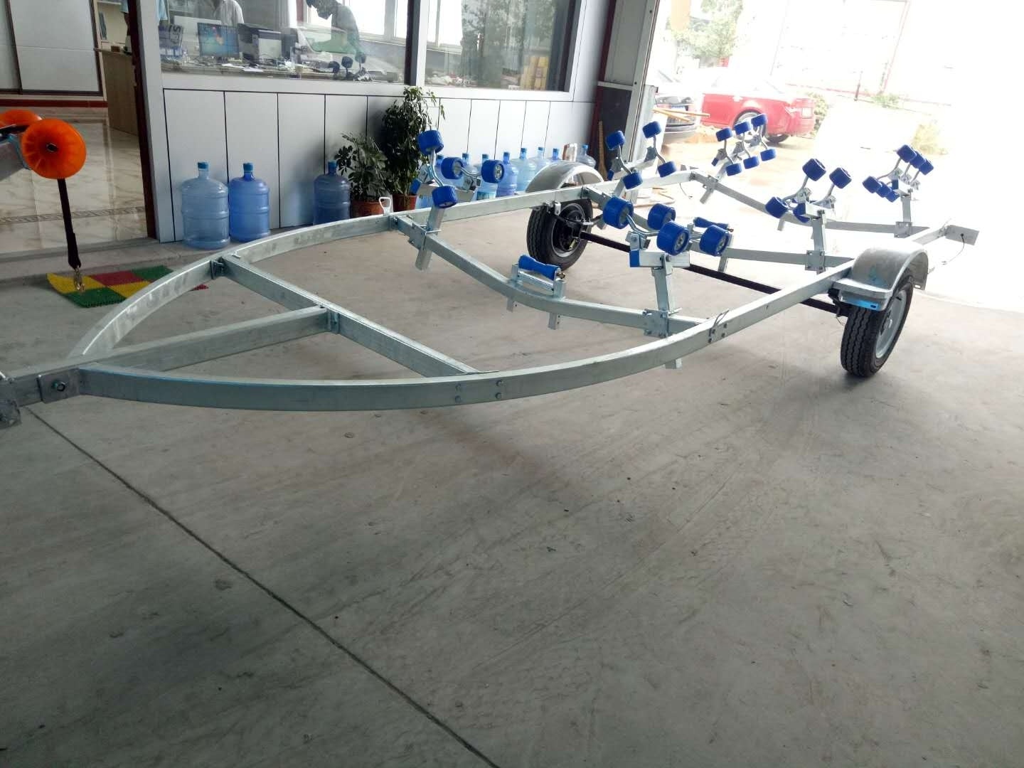 High Quality 2500KG Galvanized Boat Trailer Single Axle Trailer Utility Trailer