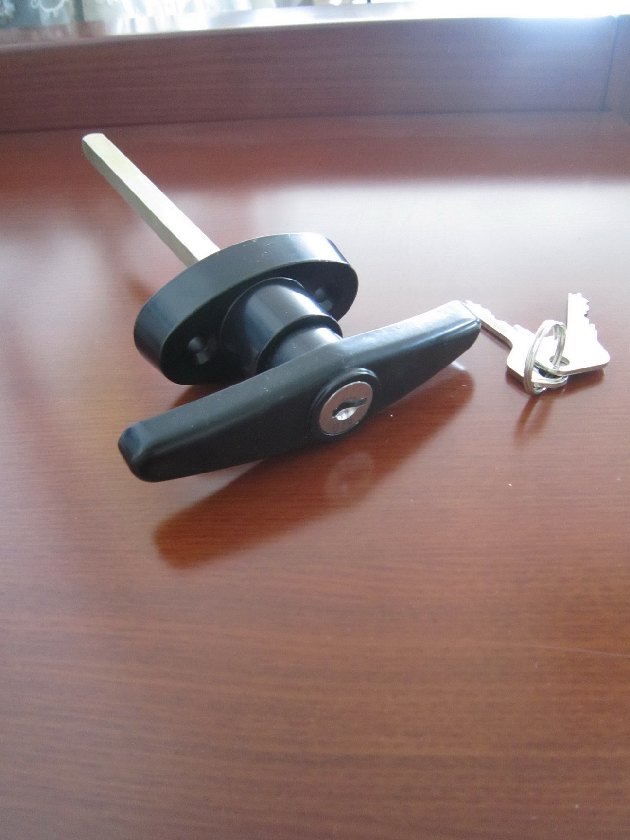 Powder Coated T handle Lock - Front Fixing