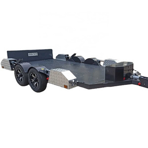 High Quality 1200 kg tandem Axle Hydraulic lift Car Trailer Equipment  trailer Excavator Flat Trailer Hot Sale