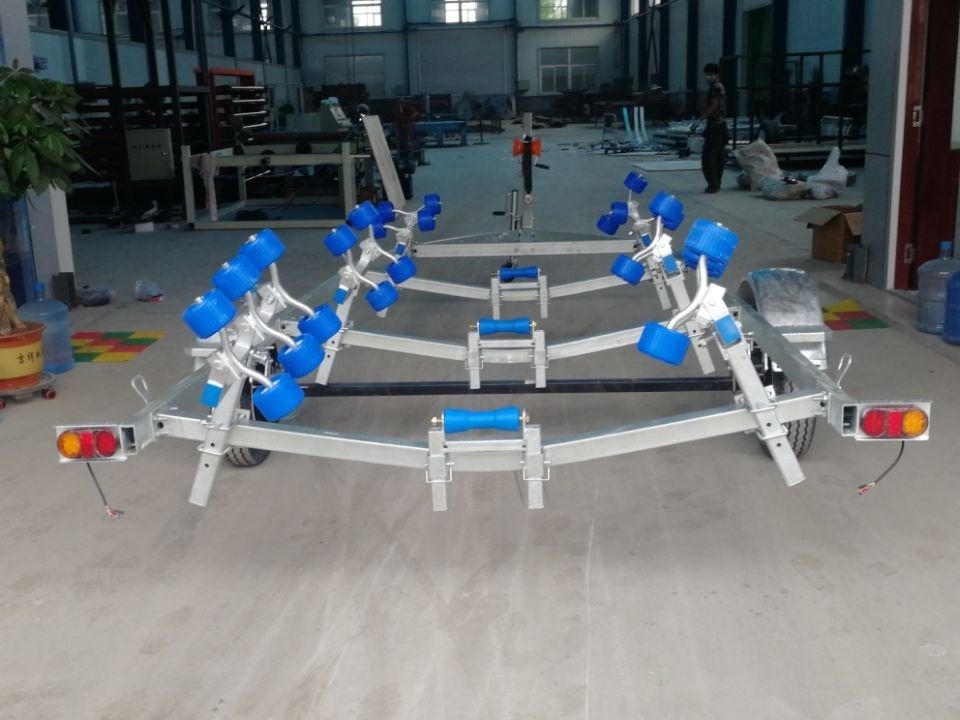 High Quality 2500KG Galvanized Boat Trailer Single Axle Trailer Utility Trailer