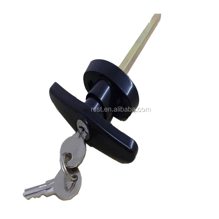 Powder Coated T handle Lock - Front Fixing