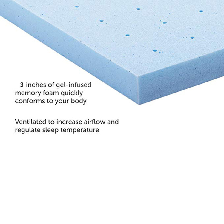 Soft Comfort Foam Mattress Rolled Single Compressed Foldable Mattress Topper Gel Memory Foam