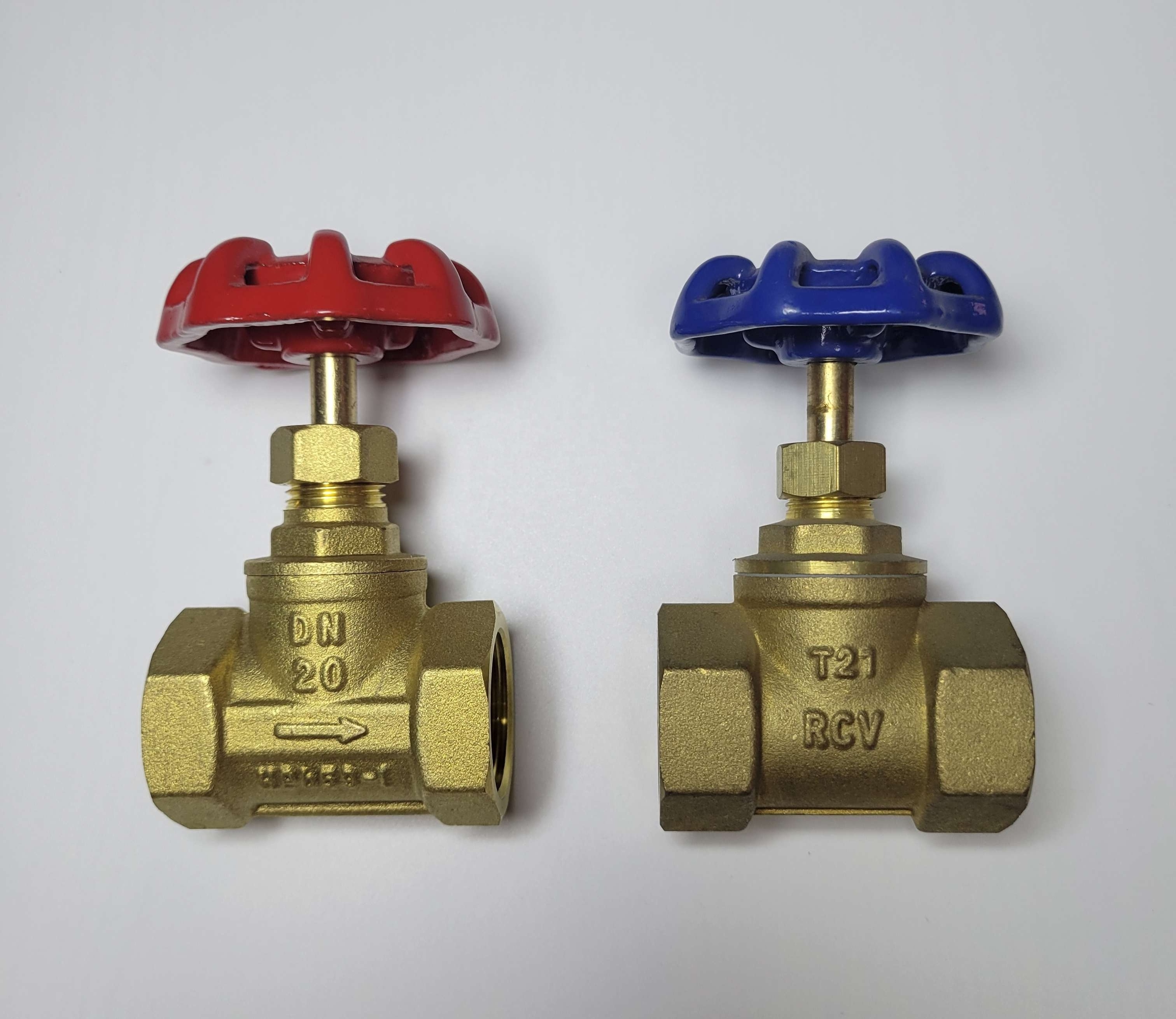 RCV 2 Pieces 1/2 Inch Brass Full Port Shut off Ball Valve Hot and Coldof Lead Free Brass Water Stop Shutt off